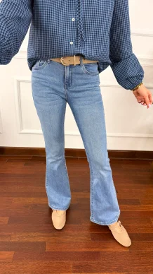 Spodnie dzwony Velora denim