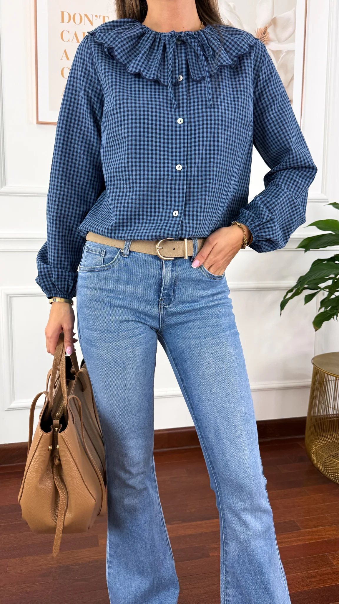 Spodnie dzwony Velora denim