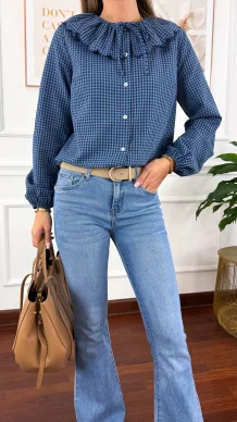 Spodnie dzwony Velora denim