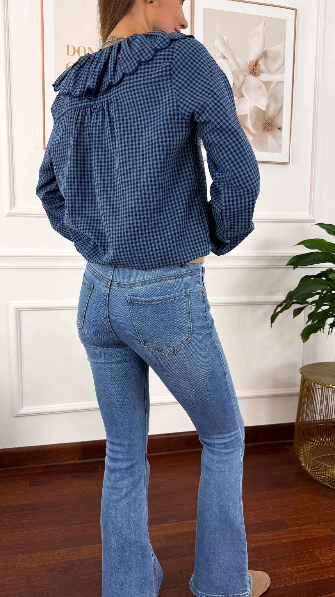 Spodnie dzwony Velora denim