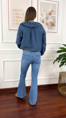 Spodnie dzwony Velora denim
