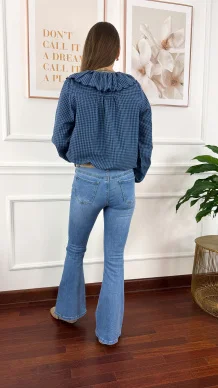 Spodnie dzwony Velora denim
