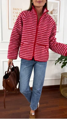 Bluza polarowa Selena w paski