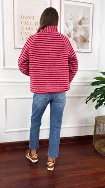 Bluza polarowa Selena w paski