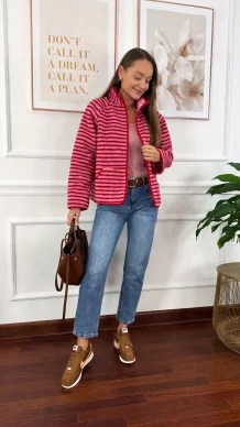 Bluza polarowa Selena w paski