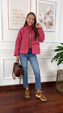 Bluza polarowa Selena w paski