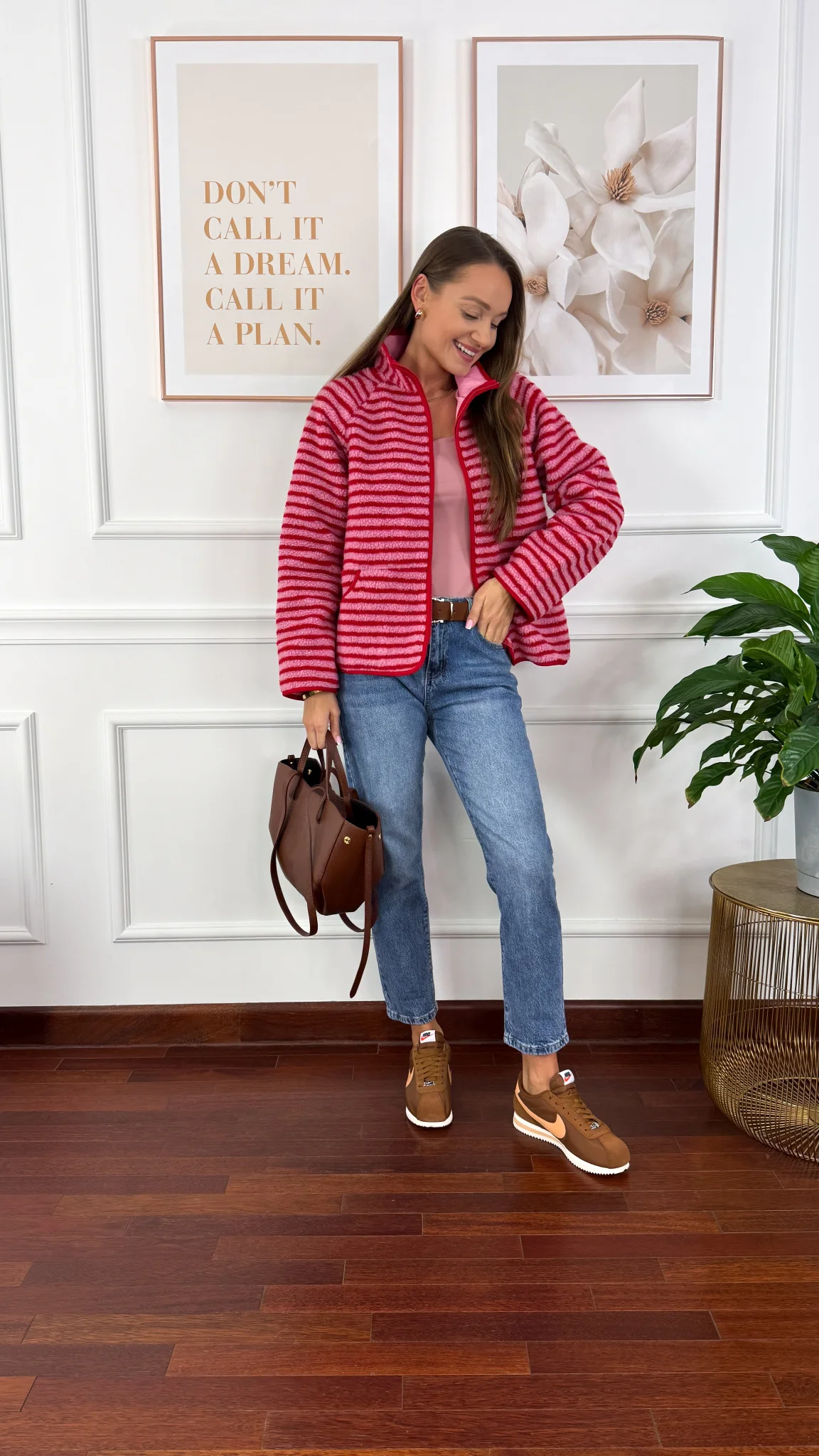 Bluza polarowa Selena w paski