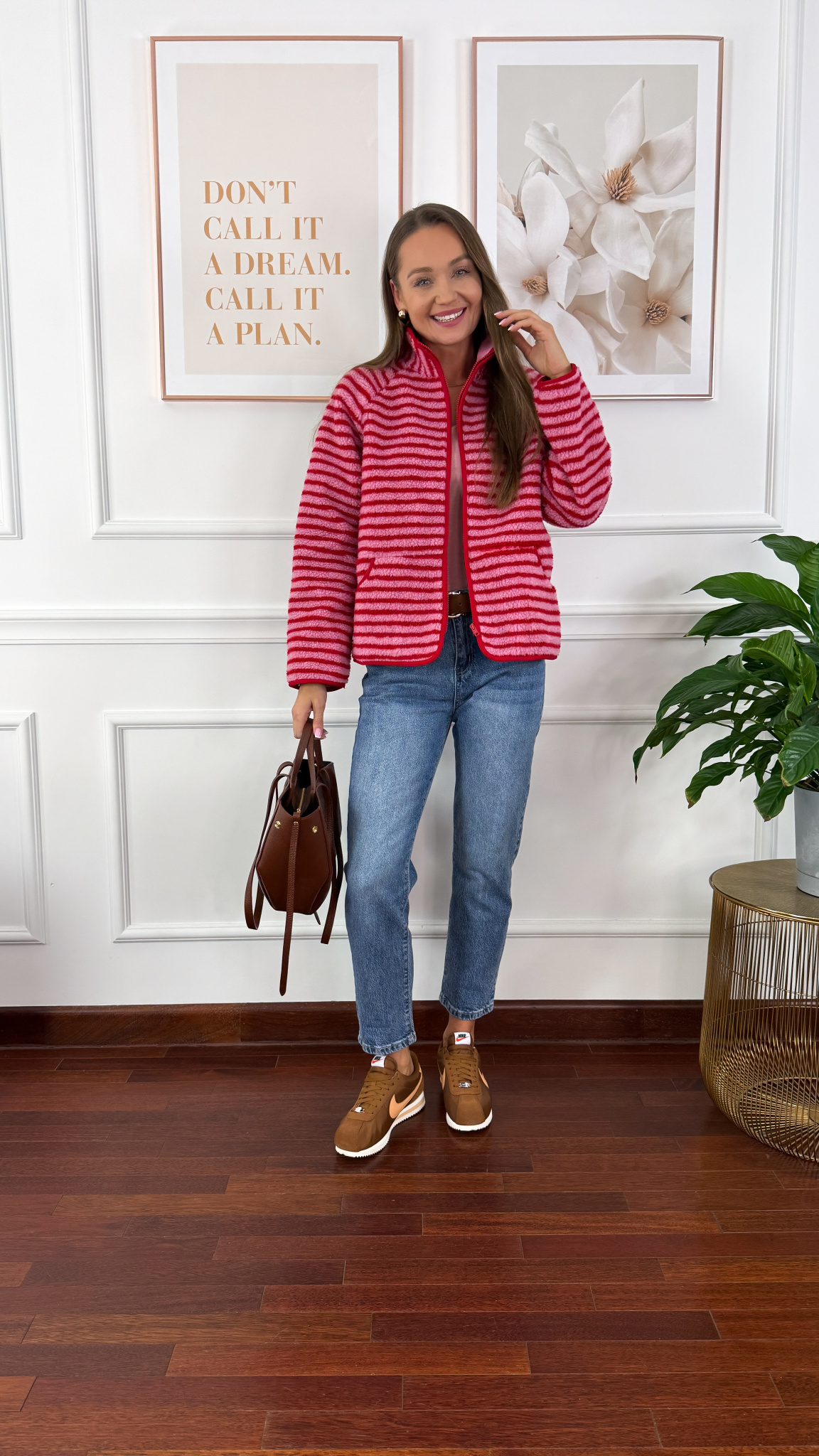 Bluza polarowa Selena w paski