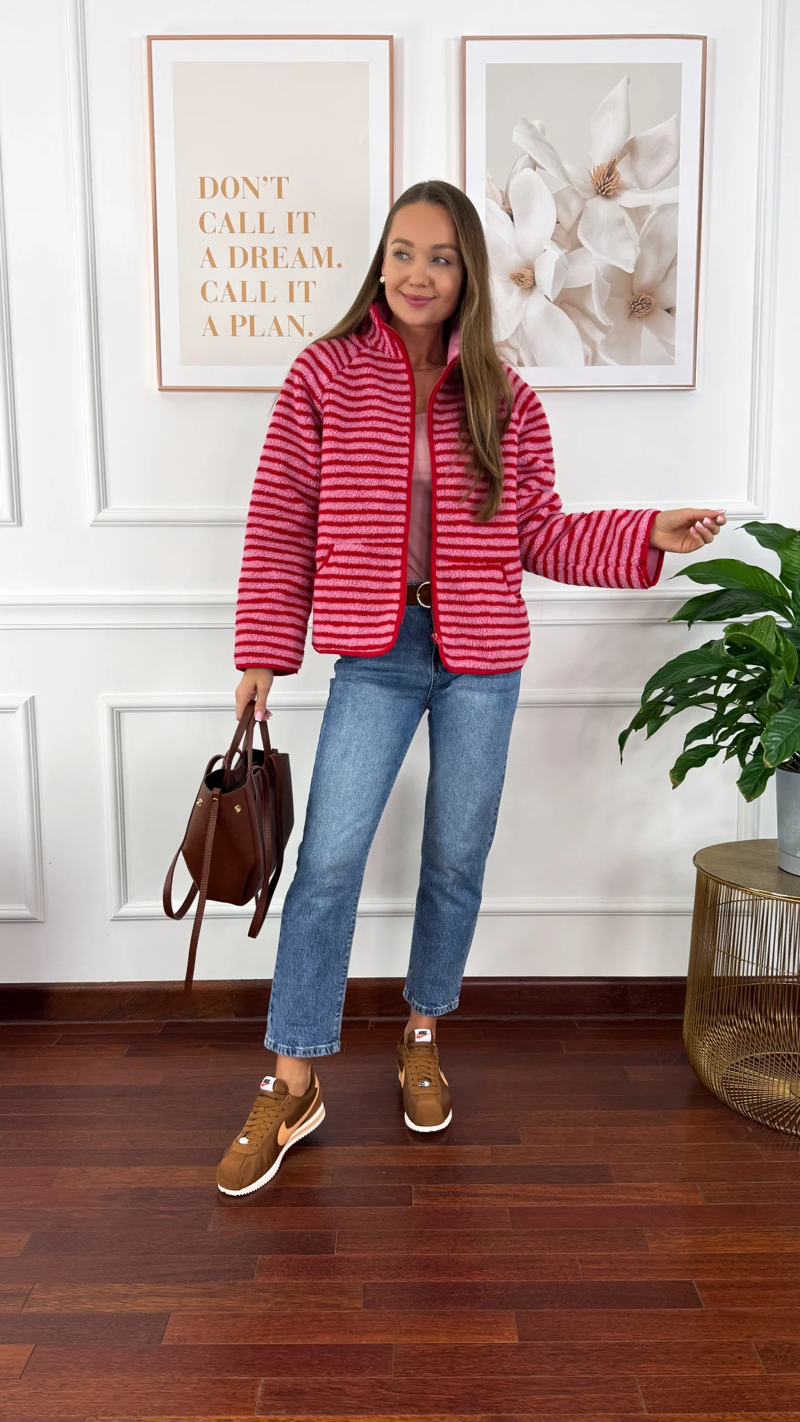 Bluza polarowa Selena w paski