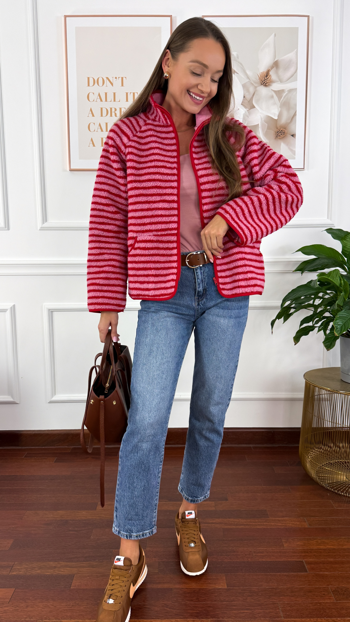 Bluza polarowa Selena w paski