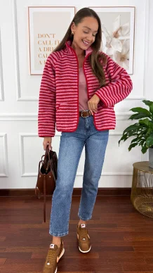 Bluza polarowa Selena w paski