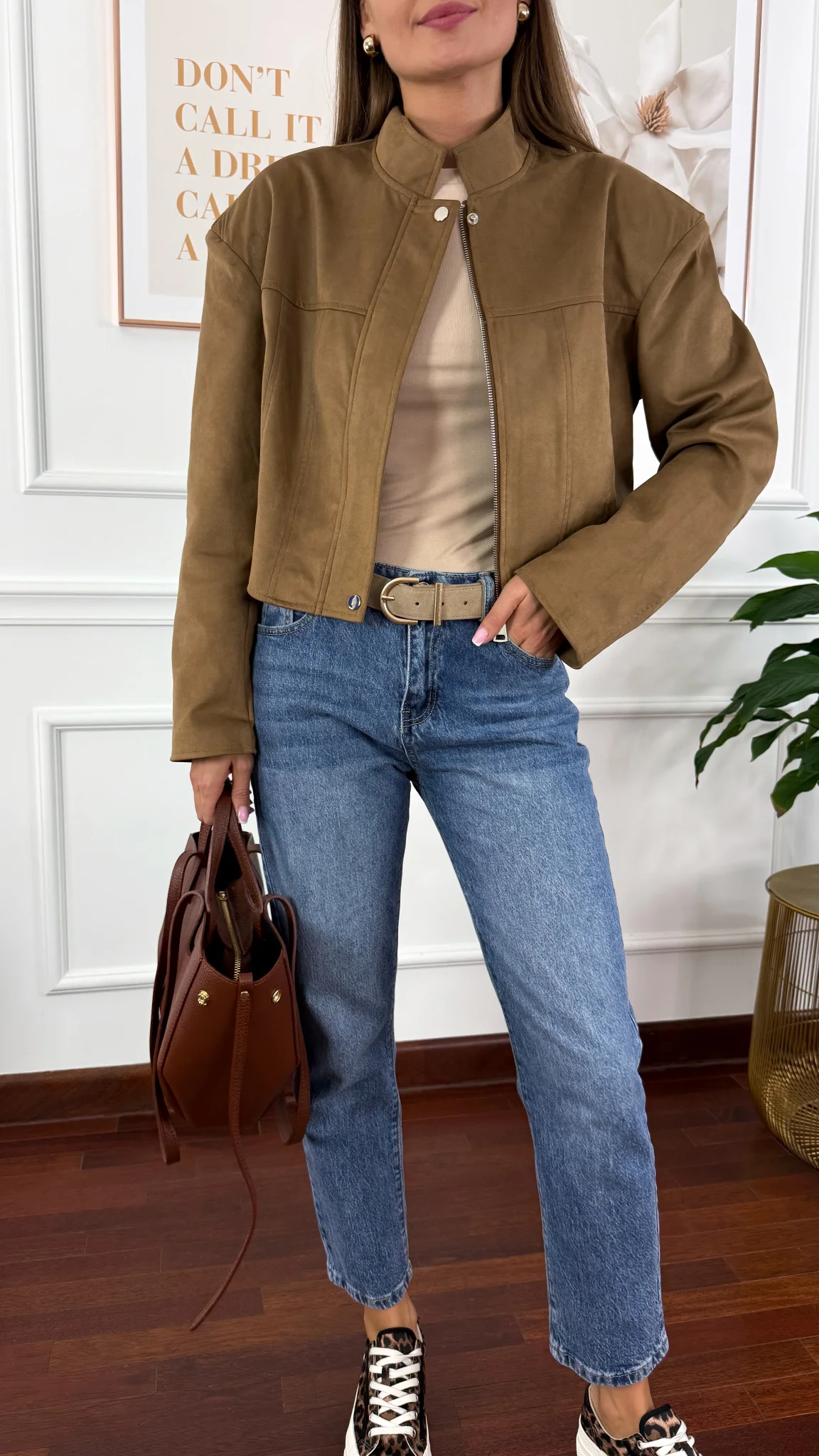 Katana Carlo brązowa