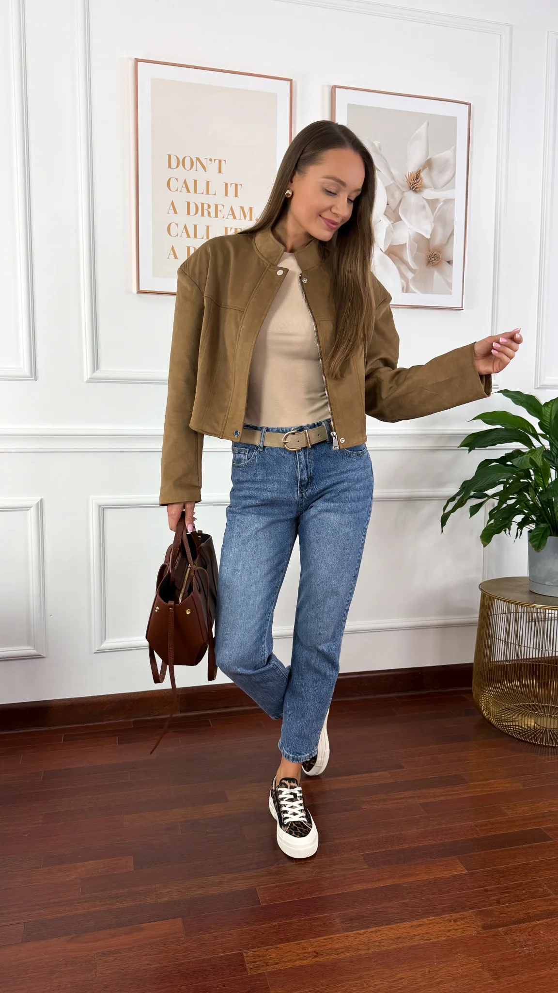 Katana Carlo brązowa