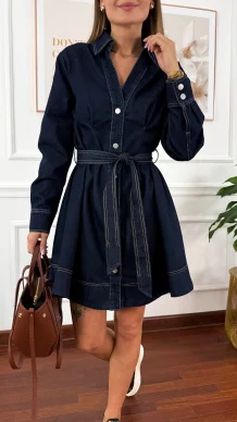 Sukienka Noira ciemny denim