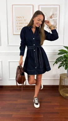 Sukienka Noira ciemny denim