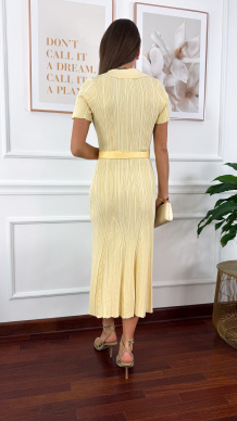 Wiskozowa sukienka Gaby żółta