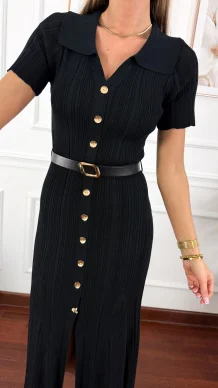 Wiskozowa sukienka Gaby czarna