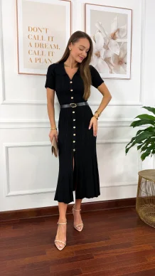 Wiskozowa sukienka Gaby czarna