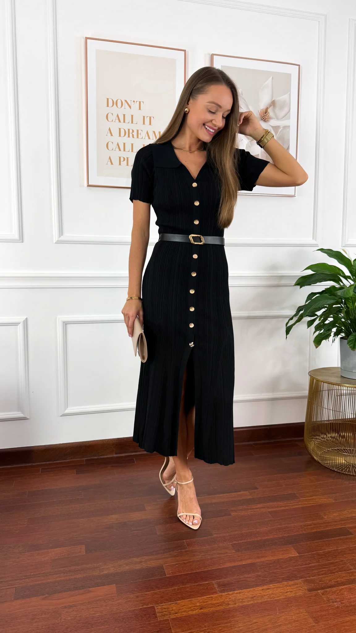 Wiskozowa sukienka Gaby czarna