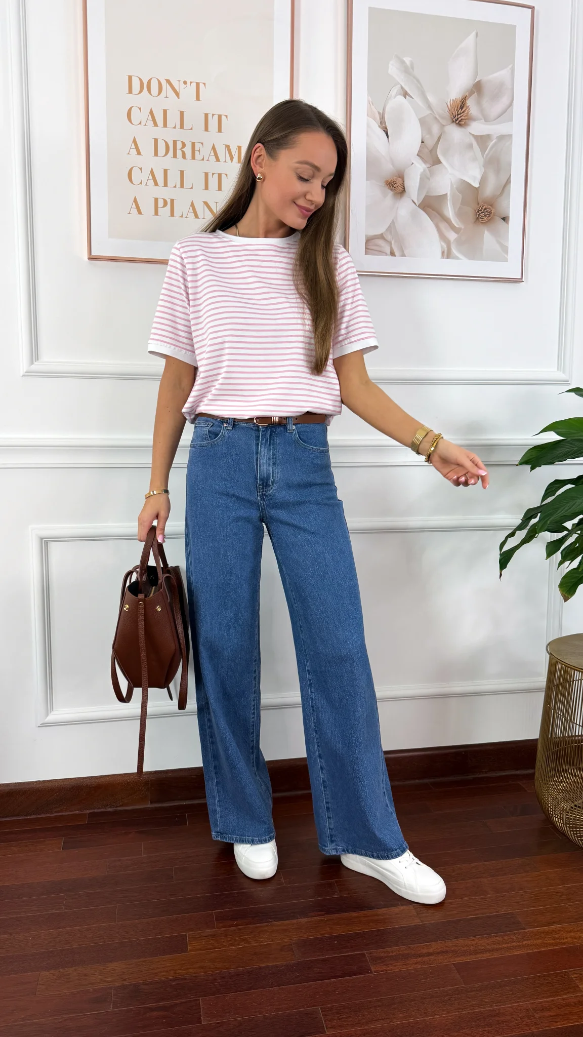 Bawełniany t-shirt w paski...