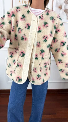 Bluza polarowa Sabia w kwiaty