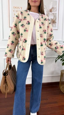 Bluza polarowa Sabia w kwiaty