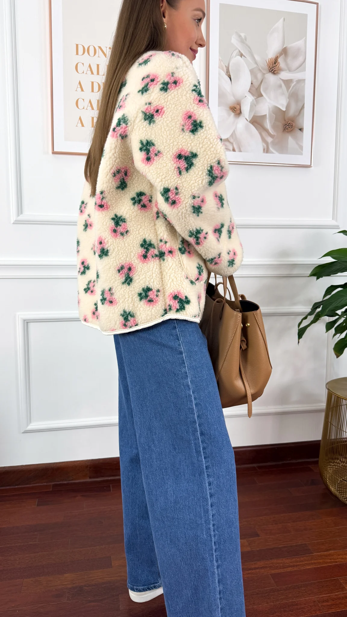 Bluza polarowa Sabia w kwiaty