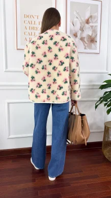 Bluza polarowa Sabia w kwiaty