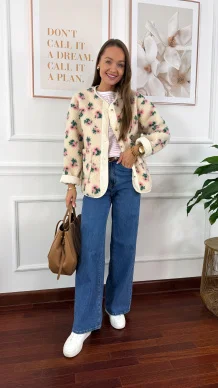 Bluza polarowa Sabia w kwiaty