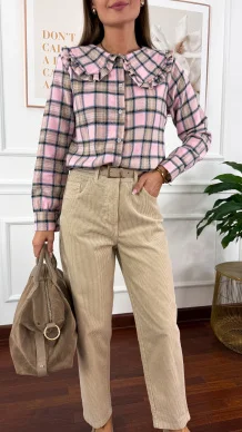 Bawełniane spodnie Sole beżowe