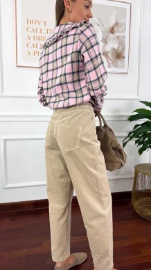 Bawełniane spodnie Sole beżowe