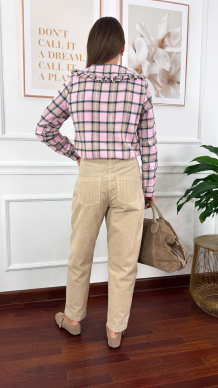 Bawełniane spodnie Sole beżowe