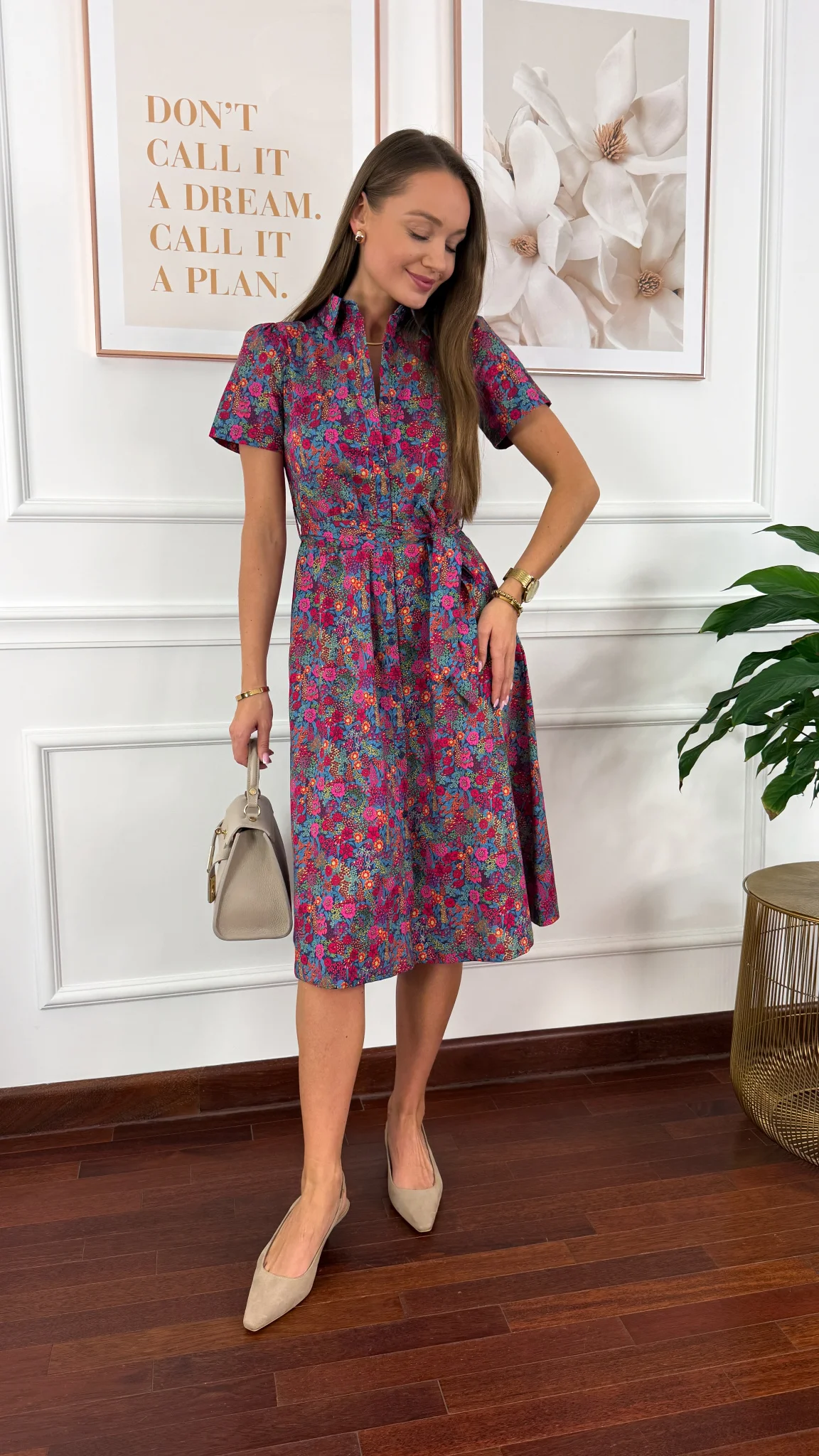 Bawełniana szmizjerka Christina flower