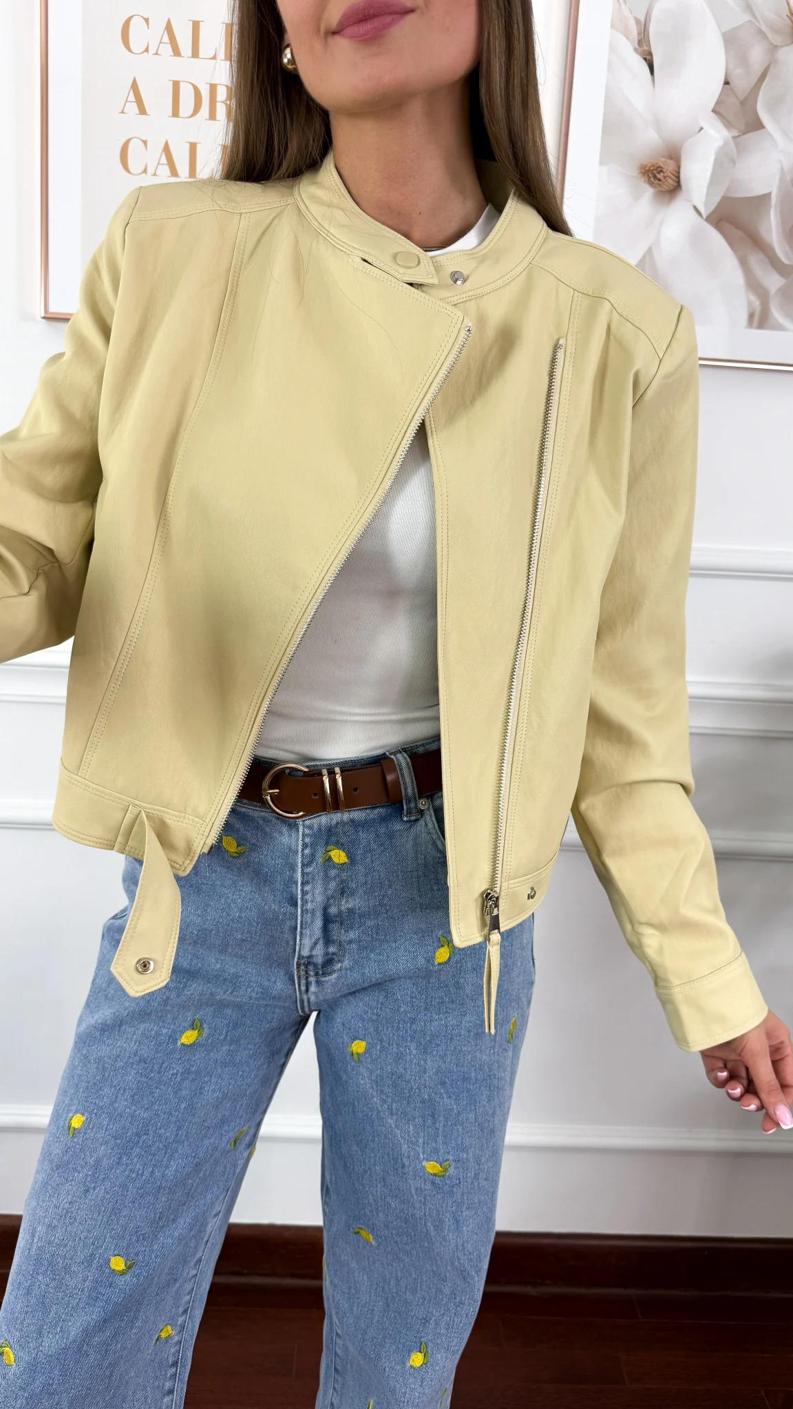 Kurtka Fleur żółta