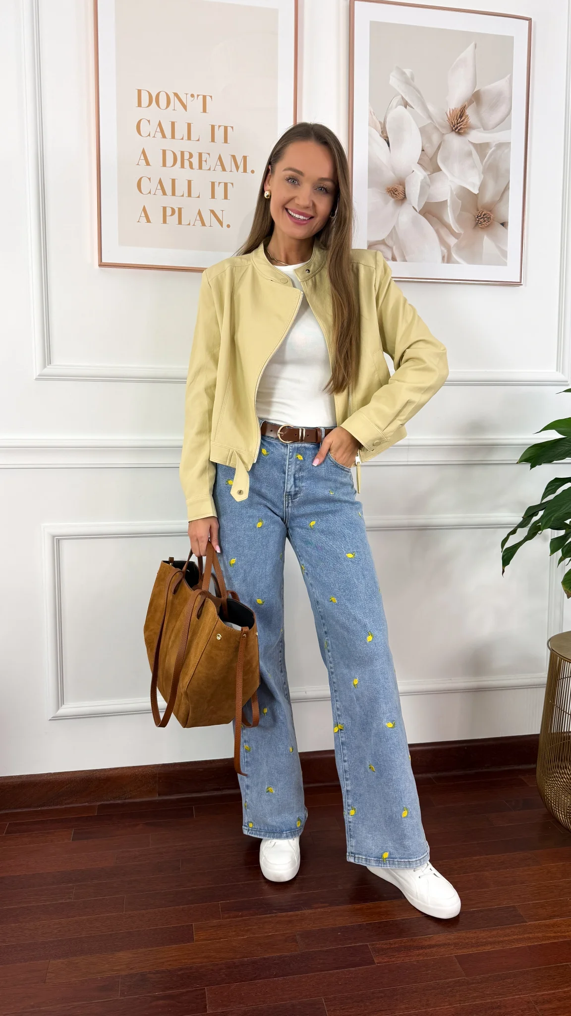 Kurtka Fleur żółta