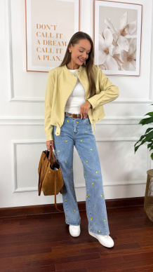 Kurtka Fleur żółta