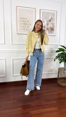 Kurtka Fleur żółta