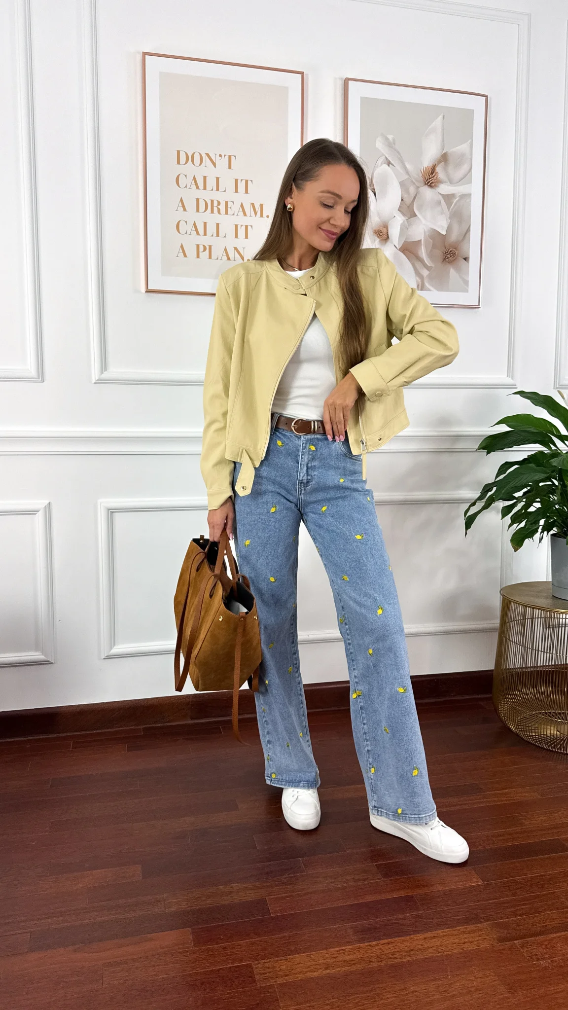 Kurtka Fleur żółta