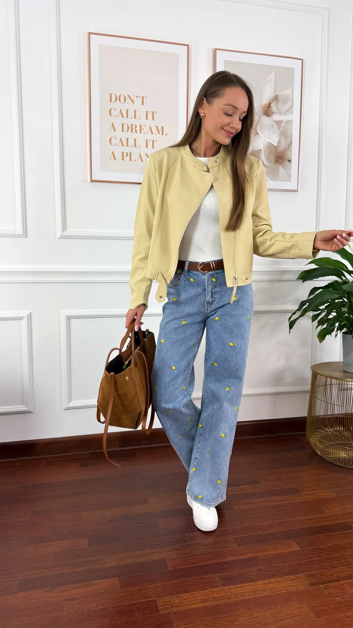 Kurtka Fleur żółta