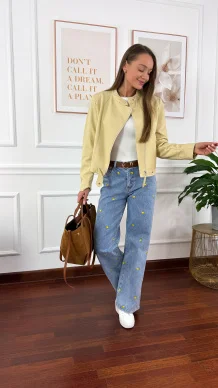 Kurtka Fleur żółta