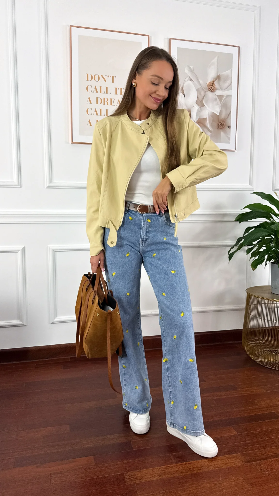 Kurtka Fleur żółta