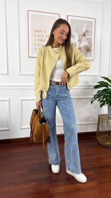 Kurtka Fleur żółta