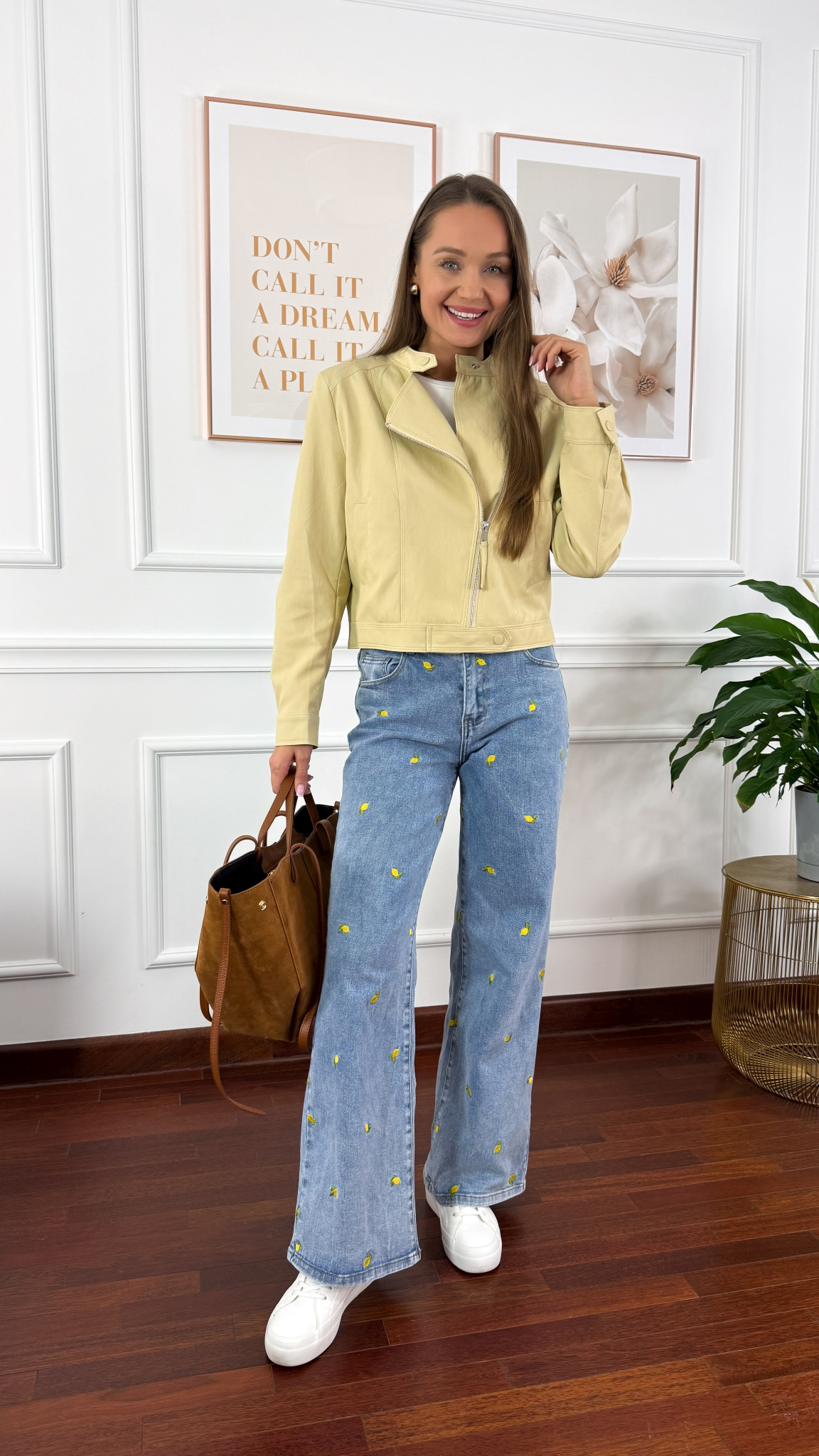 Kurtka Fleur żółta