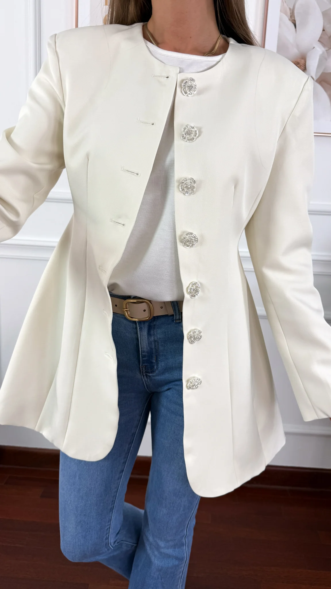 Marynarka Opal biała