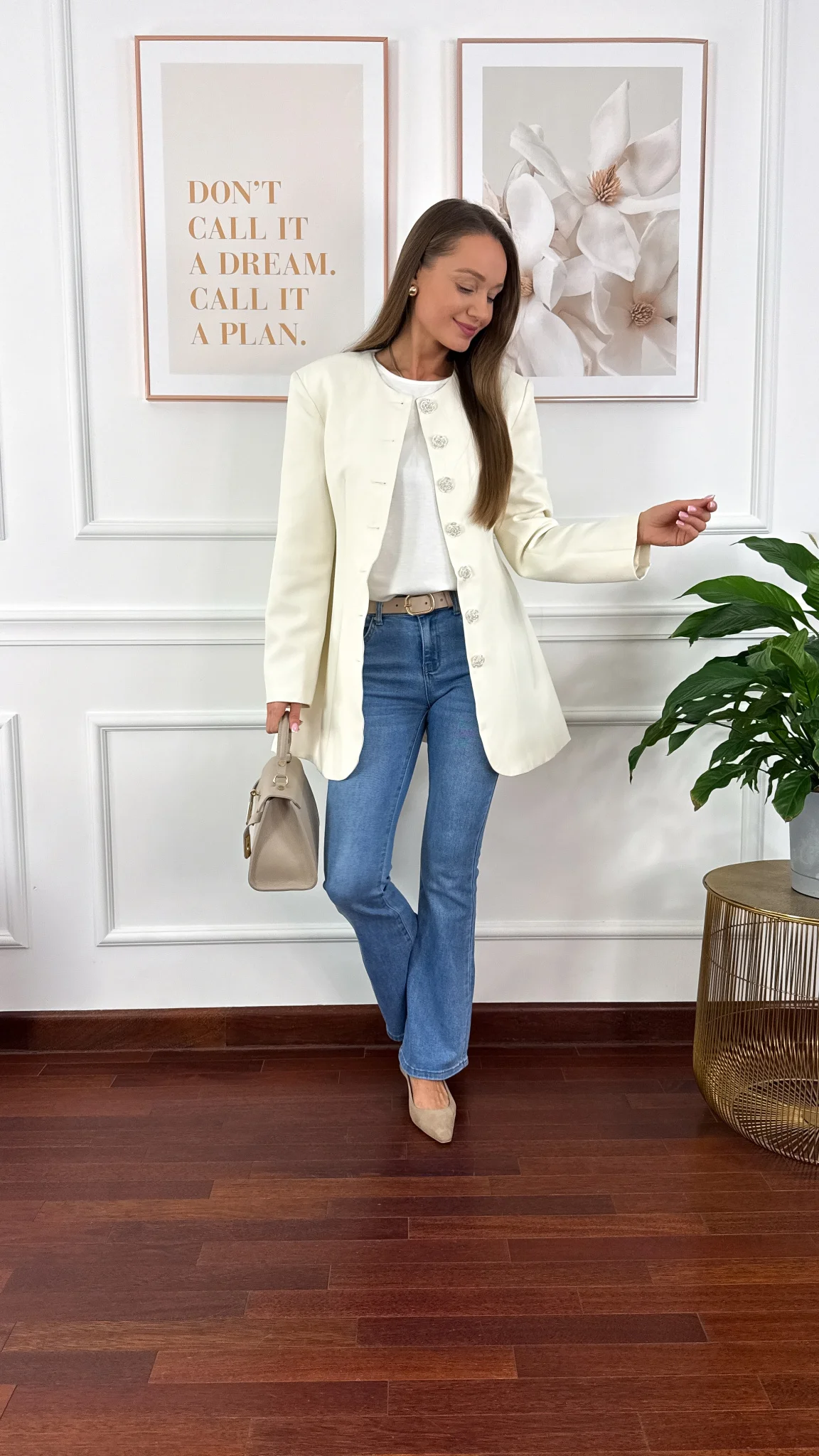 Marynarka Opal biała