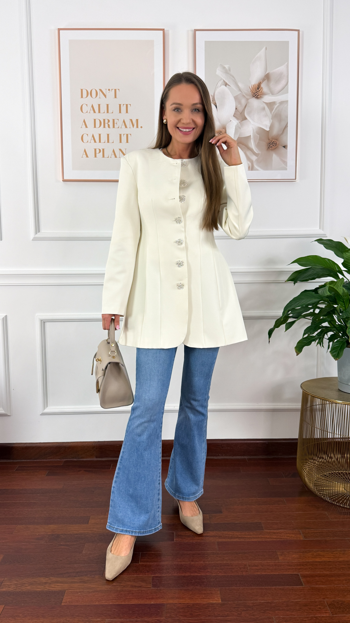 Marynarka Opal biała