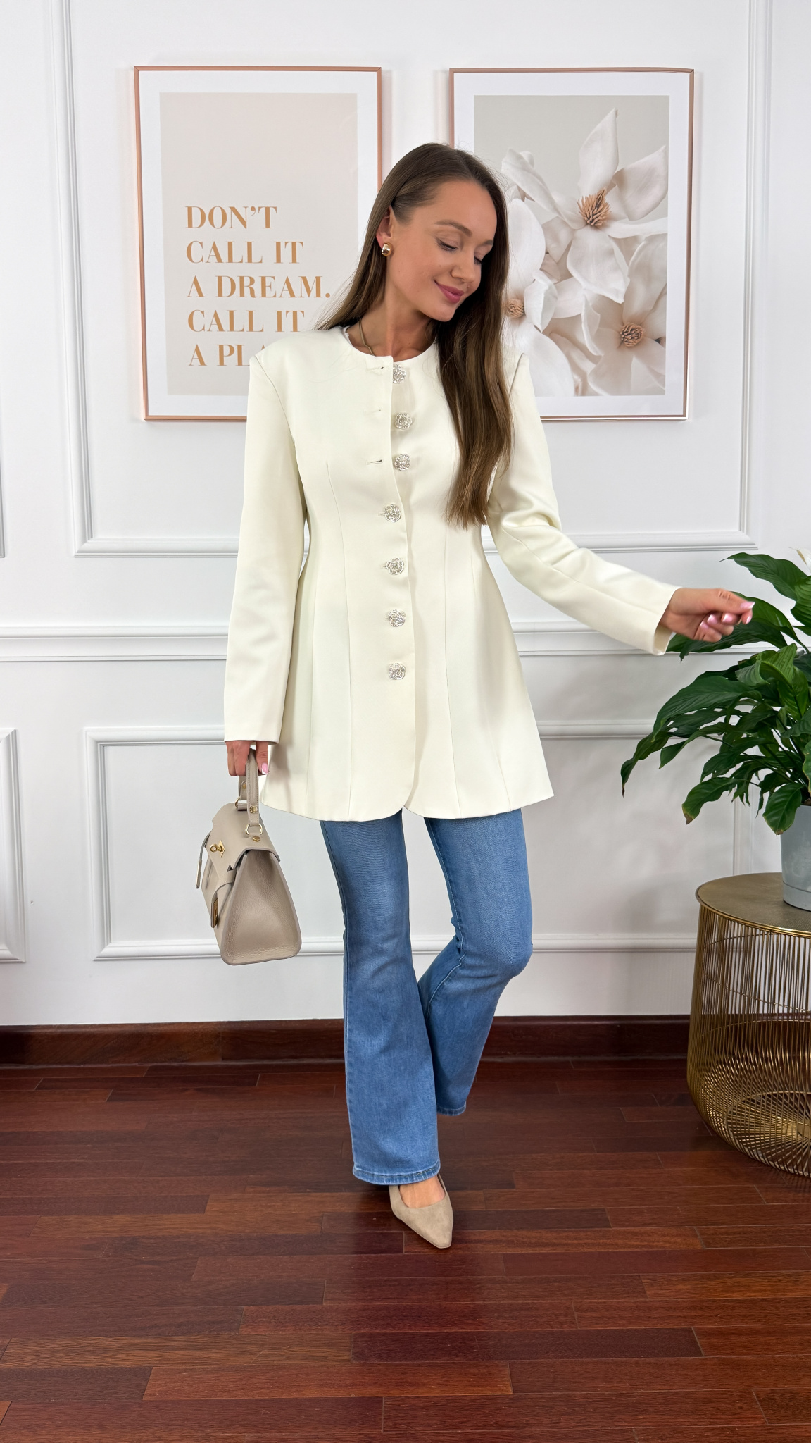 Marynarka Opal biała