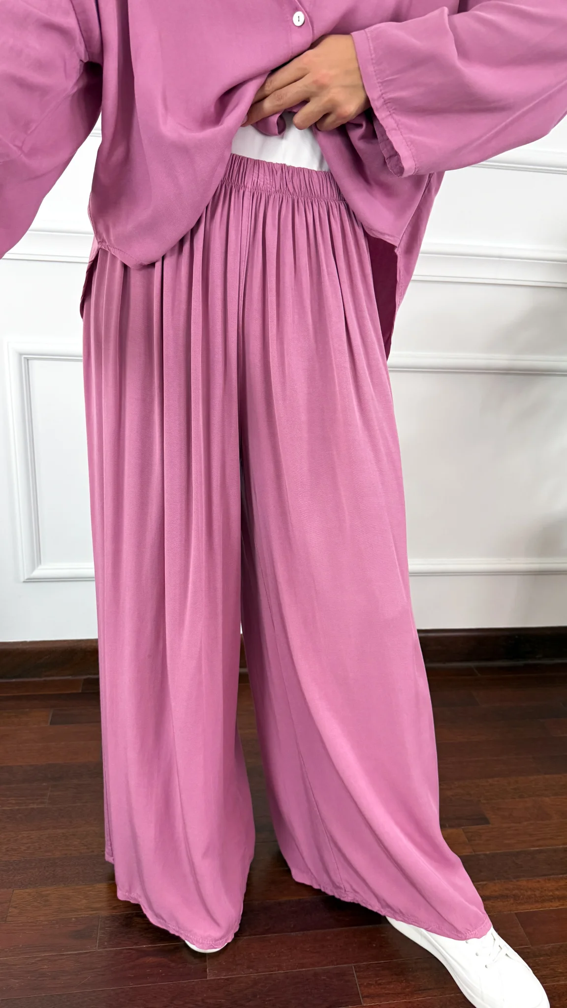 Wiskozowy komplet Ressa jagodowy