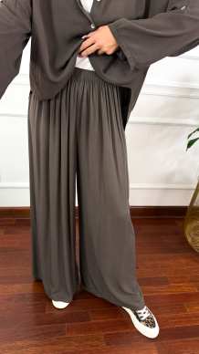 Wiskozowy komplet Ressa czekoladowy