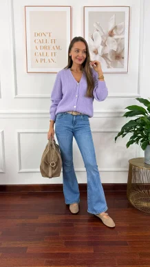 Alpakowy kardigan Nolia fioletowy